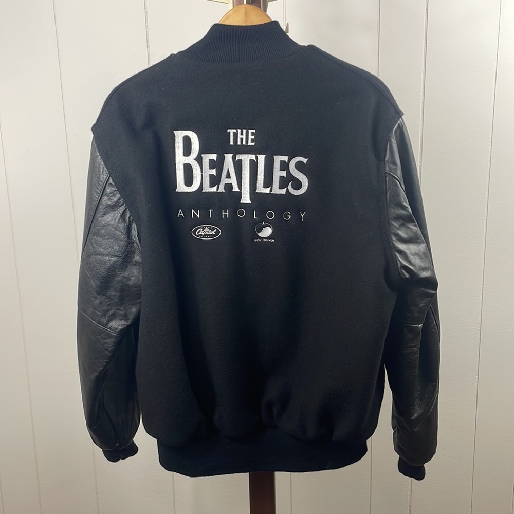 RARE‎ Holloway The Beatles Anthology Documentary Promo Black College Jacket